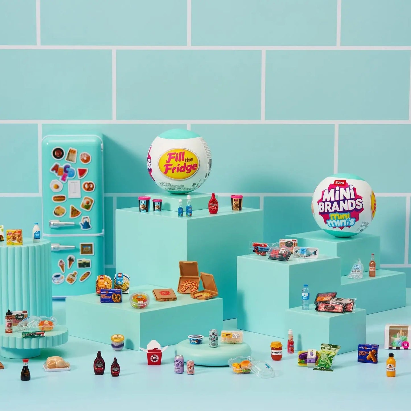 Kit 5x Cápsulas Surpresa Mini Marcas Colecionáveis