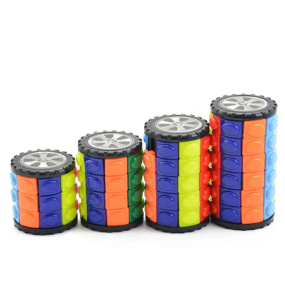 Cubo Mágico 3D Cilíndrico Torre de Milho