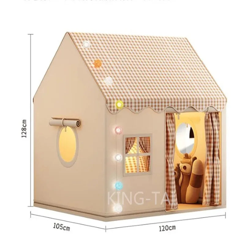 Tenda Infantil Castelo de Princesa com Estrutura Sólida
