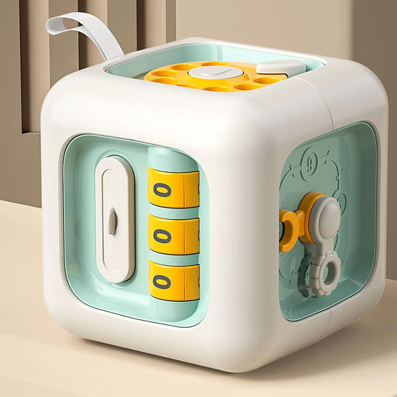 Cubo Sensorial Montessori 6 em 1