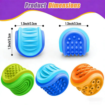 Pedra Sensorial de Silicone Texturizada Dupla Face