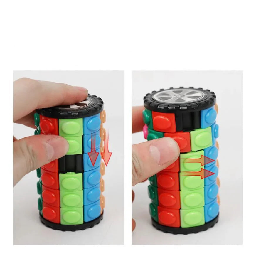 Cubo Mágico 3D Cilíndrico Torre de Milho