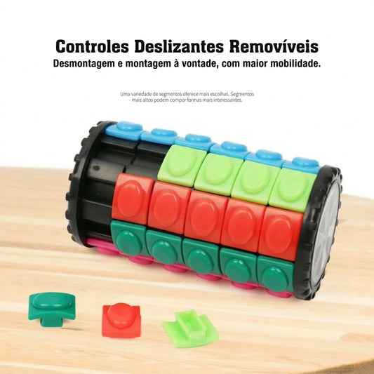 Cubo Mágico 3D Cilíndrico Torre de Milho