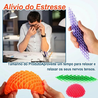 Minhoca Extensível 3D para Alívio de Estresse Sensorial