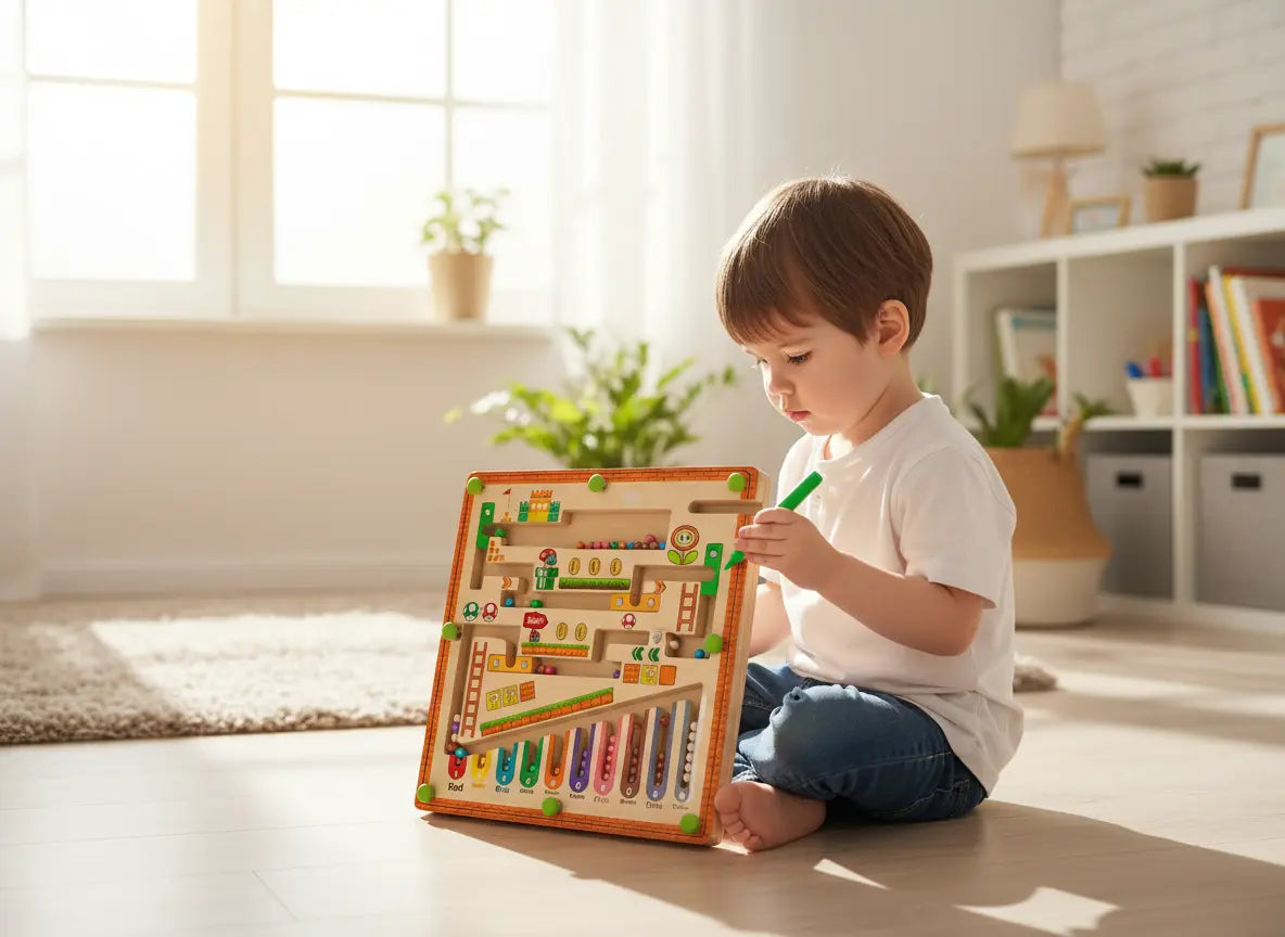 Labirinto Magnético Infantil Golfinho Golfinho Xadrez