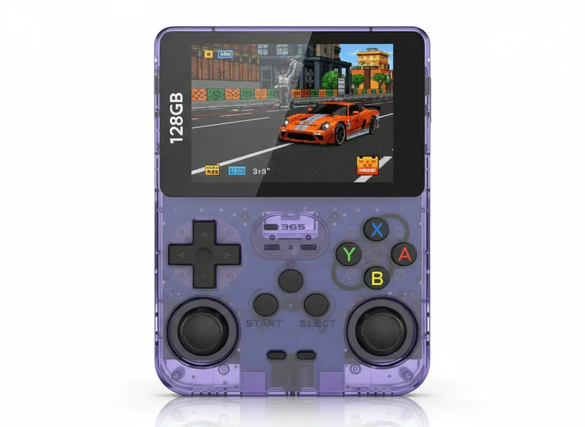 R36S Console de Videogame Portátil Retro Golfinho Xadrez