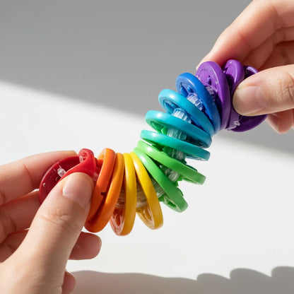 Fidget Slug – Brinquedo Sensorial Colorido para Alívio de Estresse Golfinho Xadrez
