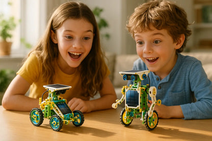 Kit Robô Solar 12 em 1 Golfinho Xadrez