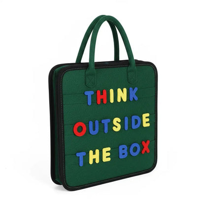 Placa Sensorial Montessori Dobrável Golfinho Xadrez