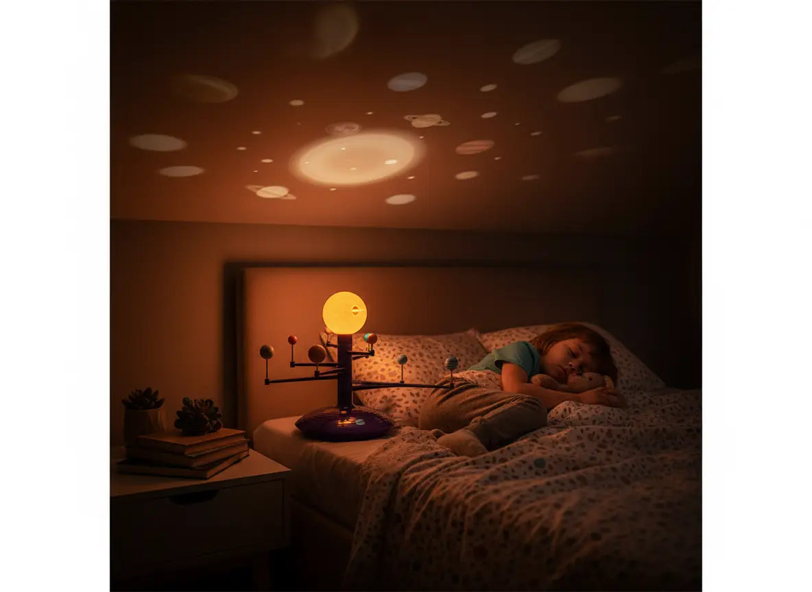 Projetor Planetário Educativo Solar Explorer Golfinho Xadrez