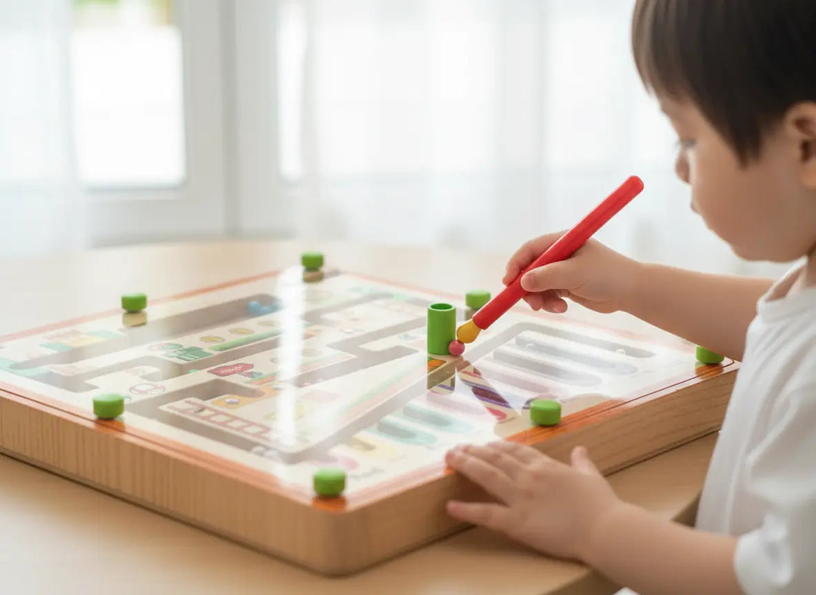 Labirinto Magnético Infantil Golfinho Golfinho Xadrez