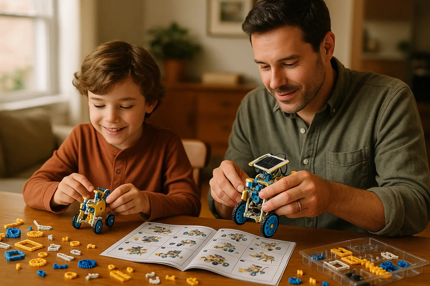 Kit Robô Solar 12 em 1 Golfinho Xadrez