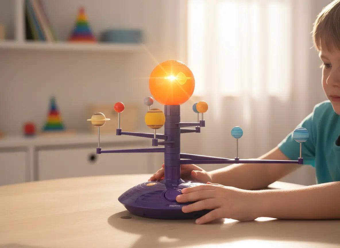 Projetor Planetário Educativo Solar Explorer Golfinho Xadrez