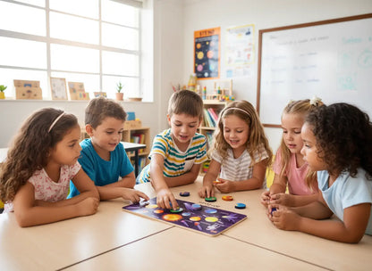 Quebra-Cabeça Planetário Montessori Golfinho Xadrez