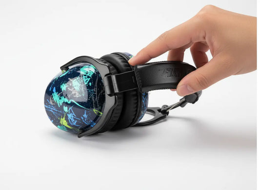 Fones de Ouvido com Redução de Ruído para Crianças Golfinho Xadrez