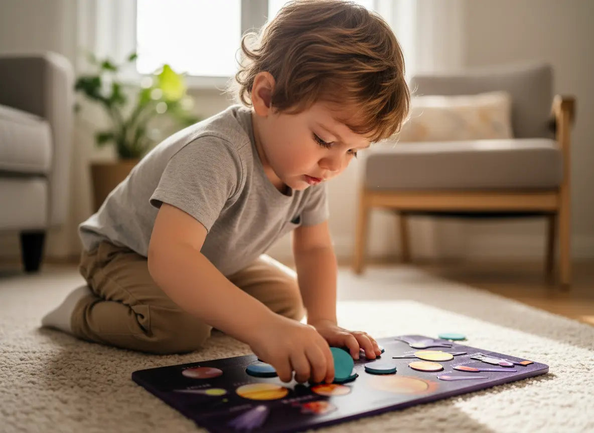 Quebra-Cabeça Planetário Montessori Golfinho Xadrez