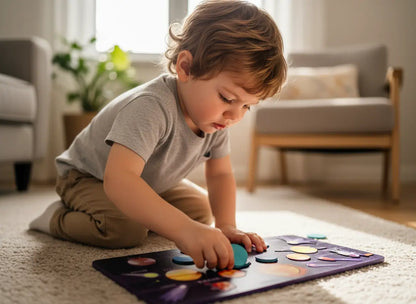 Quebra-Cabeça Planetário Montessori Golfinho Xadrez