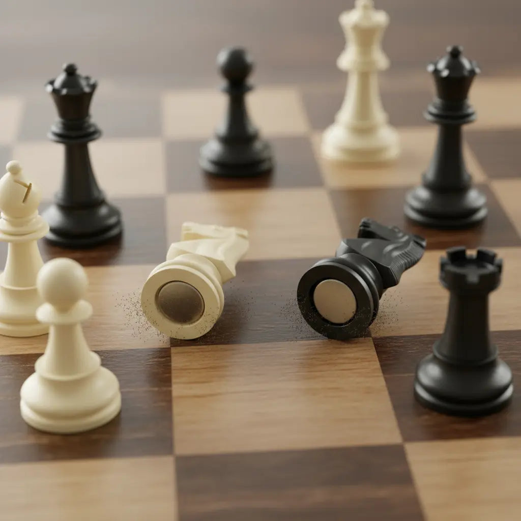 Jogo de Xadrez Magnético Dobrável Golfinho Xadrez