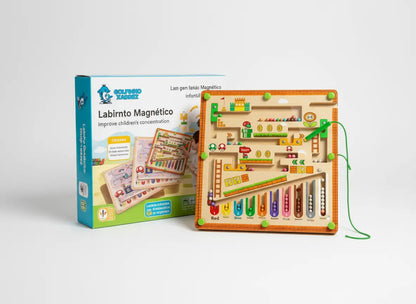 Labirinto Magnético Infantil Golfinho Golfinho Xadrez