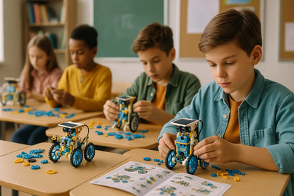 Kit Robô Solar 12 em 1 Golfinho Xadrez