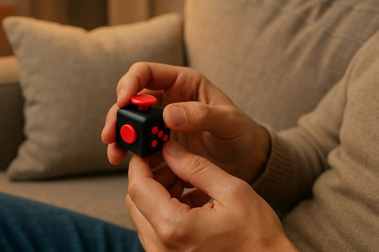 Cubo de Inquietação 6 Lados Golfinho Xadrez