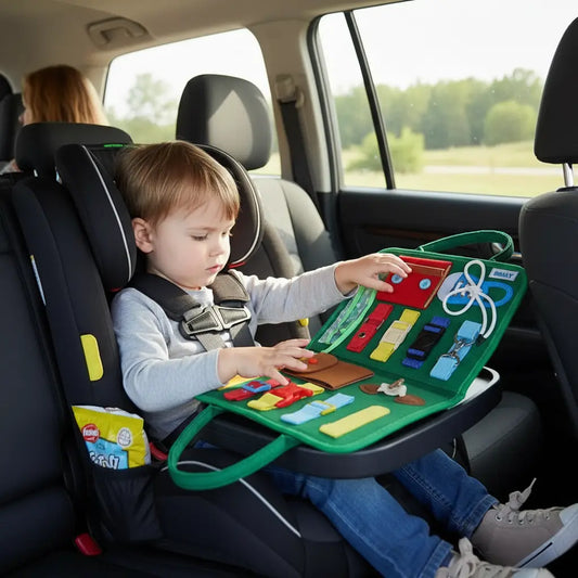 Placa Sensorial Montessori Dobrável Golfinho Xadrez
