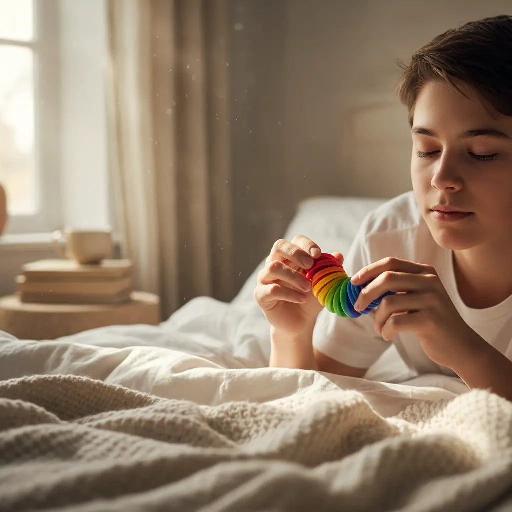 Fidget Slug – Brinquedo Sensorial Colorido para Alívio de Estresse Golfinho Xadrez