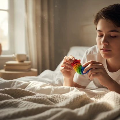 Fidget Slug – Brinquedo Sensorial Colorido para Alívio de Estresse Golfinho Xadrez