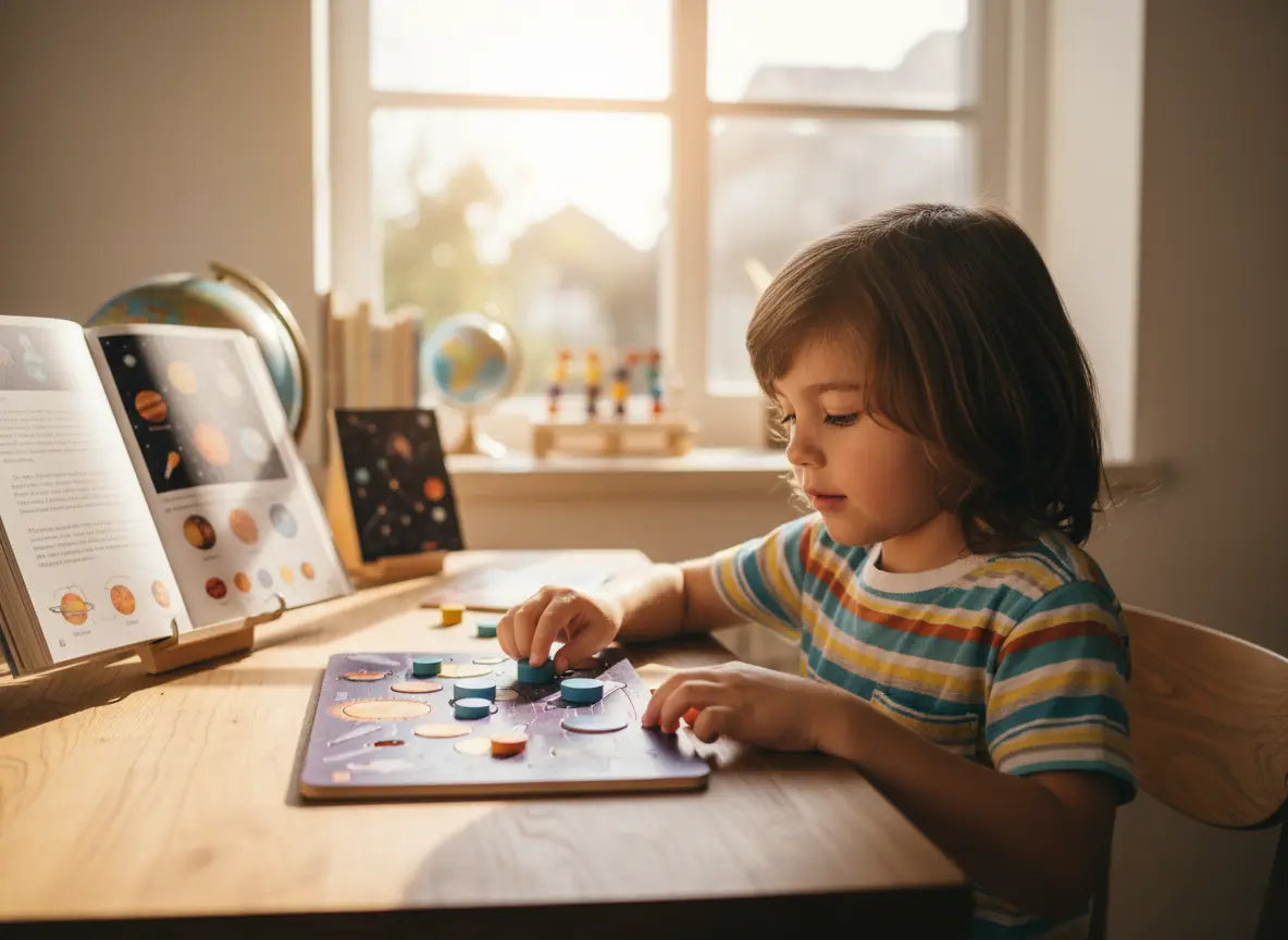 Quebra-Cabeça Planetário Montessori Golfinho Xadrez