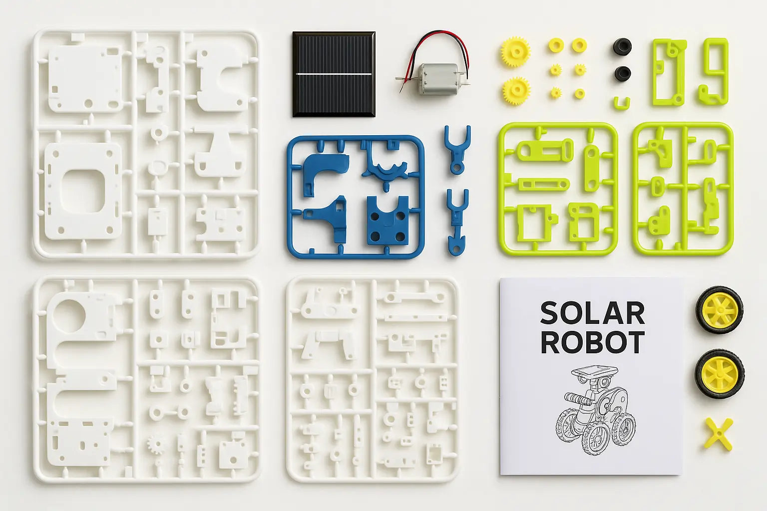 Kit Robô Solar 12 em 1 Golfinho Xadrez