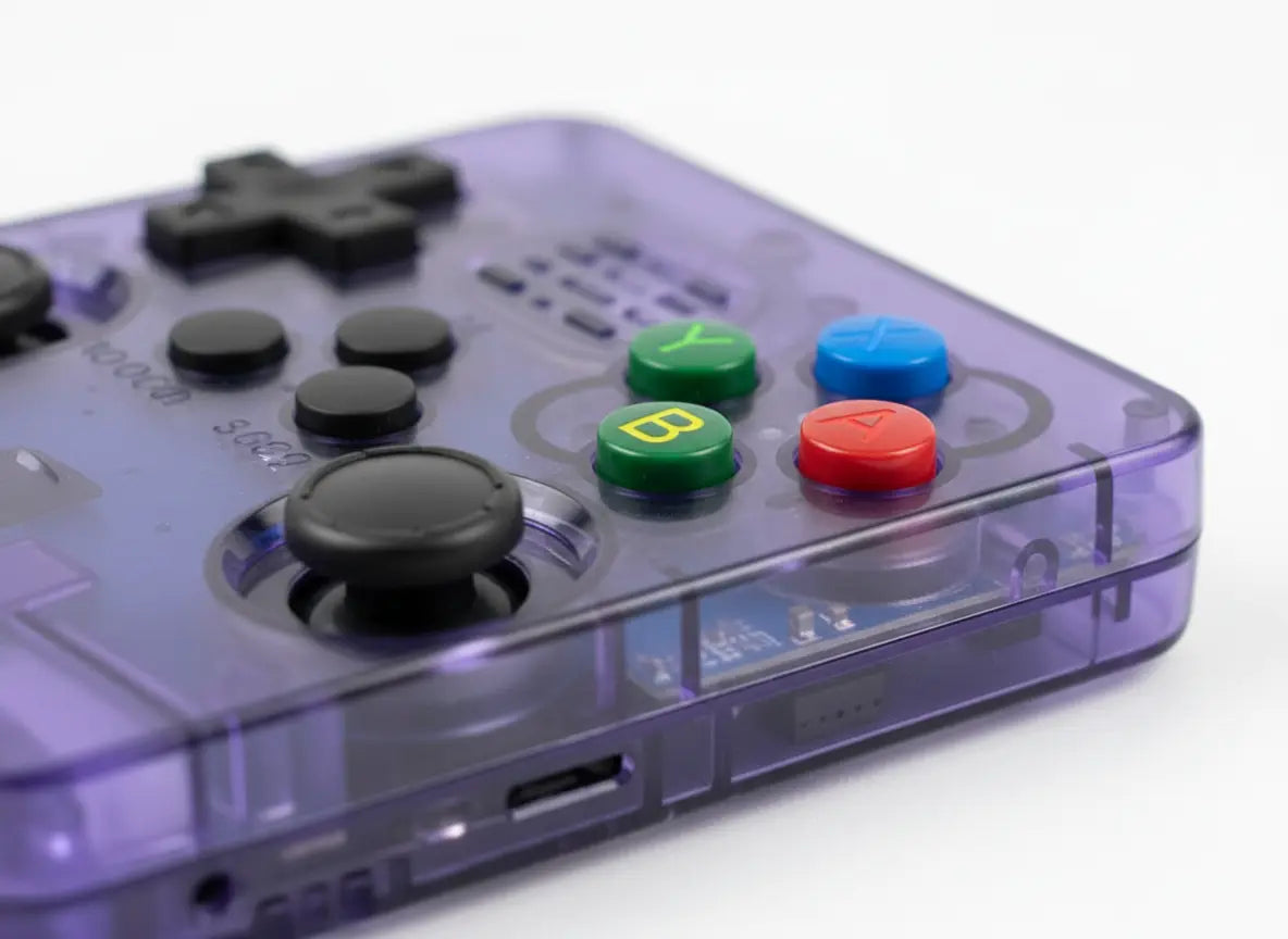 R36S Console de Videogame Portátil Retro Golfinho Xadrez