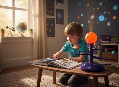 Projetor Planetário Educativo Solar Explorer Golfinho Xadrez