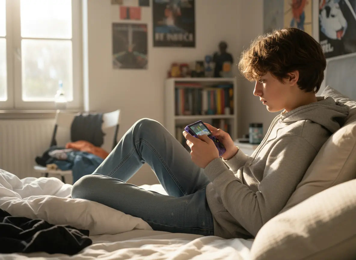 R36S Console de Videogame Portátil Retro Golfinho Xadrez