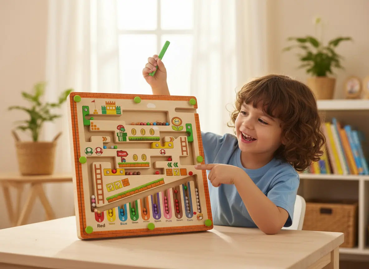 Labirinto Magnético Infantil Golfinho Golfinho Xadrez